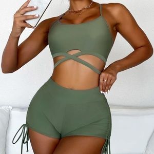 Brand New never used Hunter green bikini